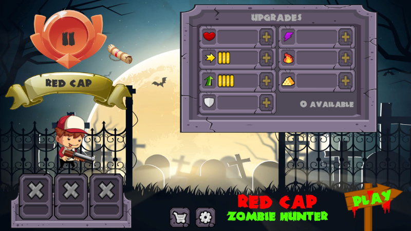 Red Cap Zombie Hunter UI